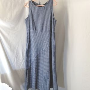 Celmia Blue Striped Maxi Dress, NWT, women's 2X